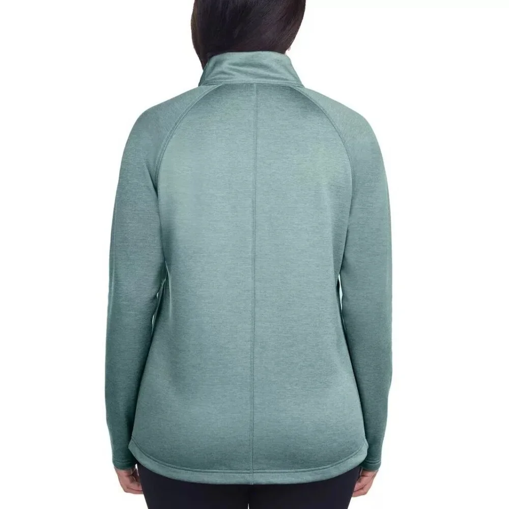 Kirkland Signature Ladies' Fleece Full Zip Jacket (Green, Medium) - Picture 2 of 2